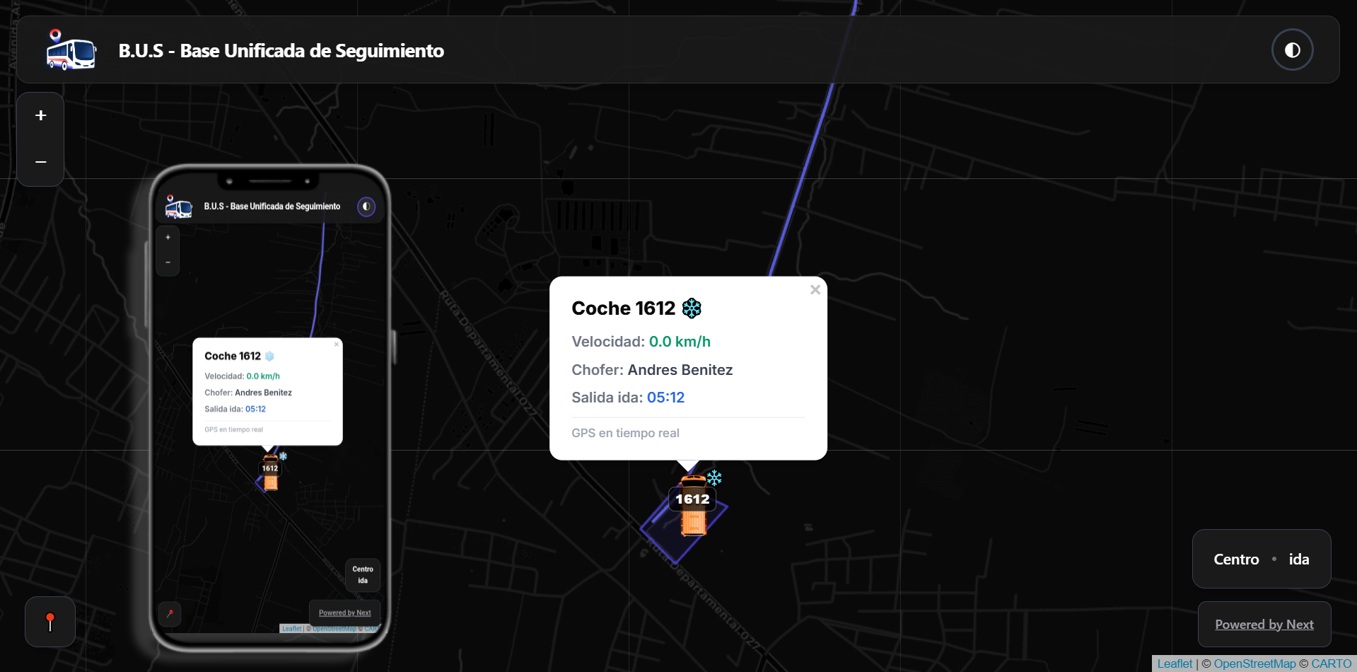 Demostración del Mapa GPS